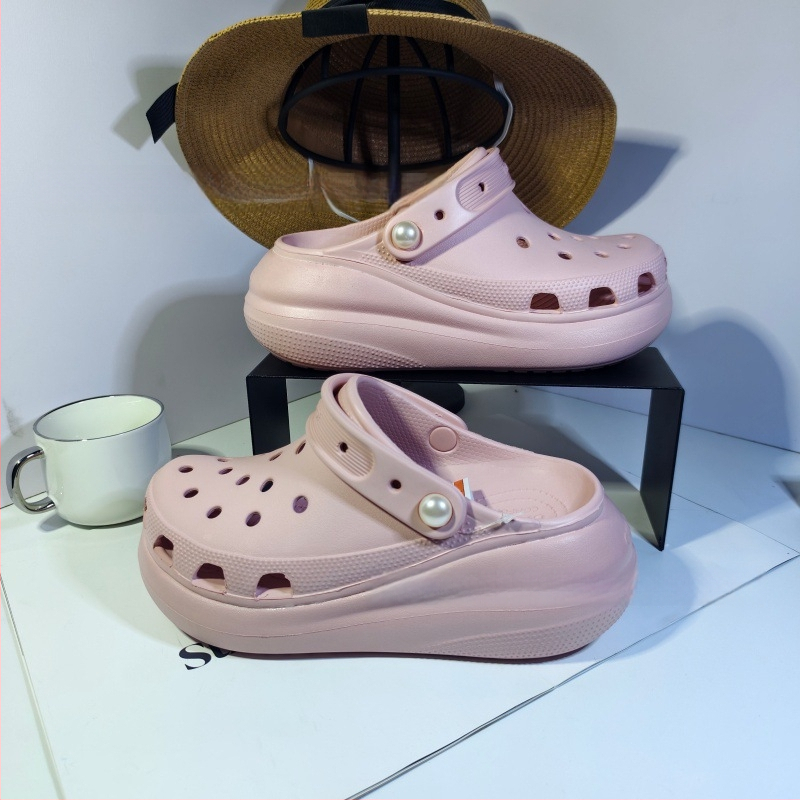 Ženske Crocs‑stile clogove s 5 cm povećanjem visine, EVA potplat, injekcijsko oblikovanje, prozračne, protuklizne