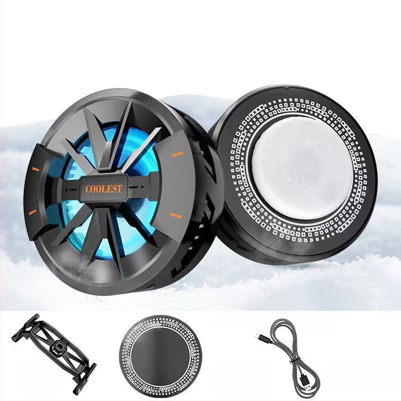 Магнитен охладител за телефон с двуядрен полупроводник, заден клип, 125 г, 10W, Type-C интерфейс, ABS+метал, модел N26