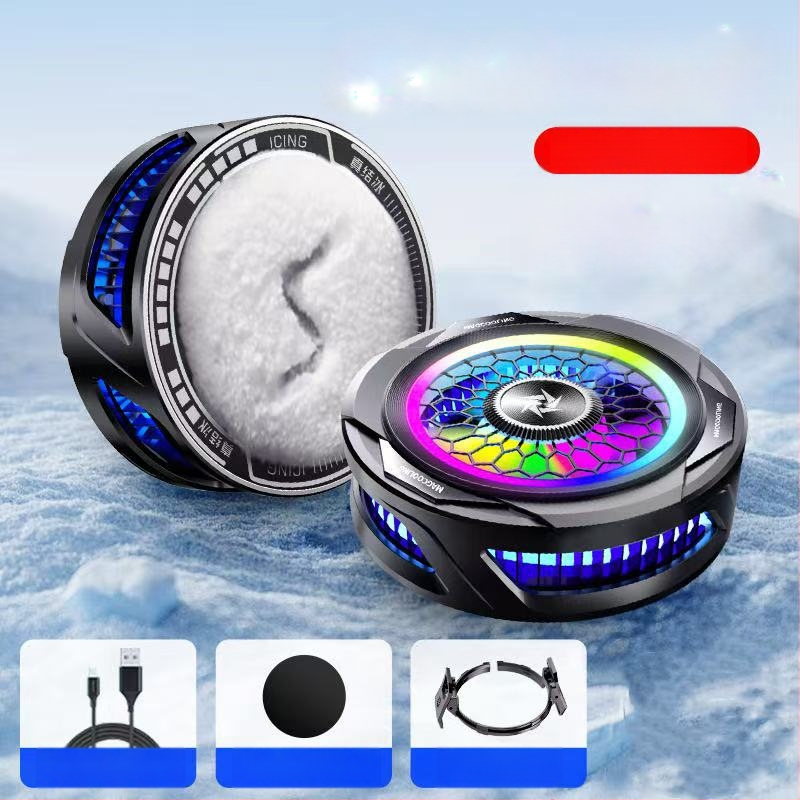 Магнитен охладител за телефон с двуядрен полупроводник, заден клип, 125 г, 10W, Type-C интерфейс, ABS+метал, модел N26