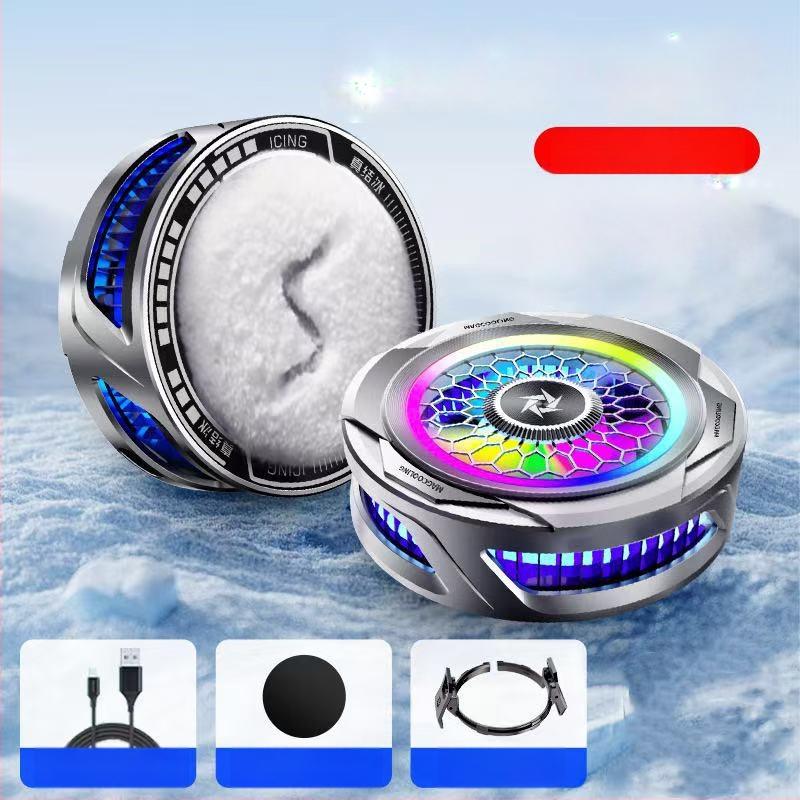 Магнитен охладител за телефон с двуядрен полупроводник, заден клип, 125 г, 10W, Type-C интерфейс, ABS+метал, модел N26