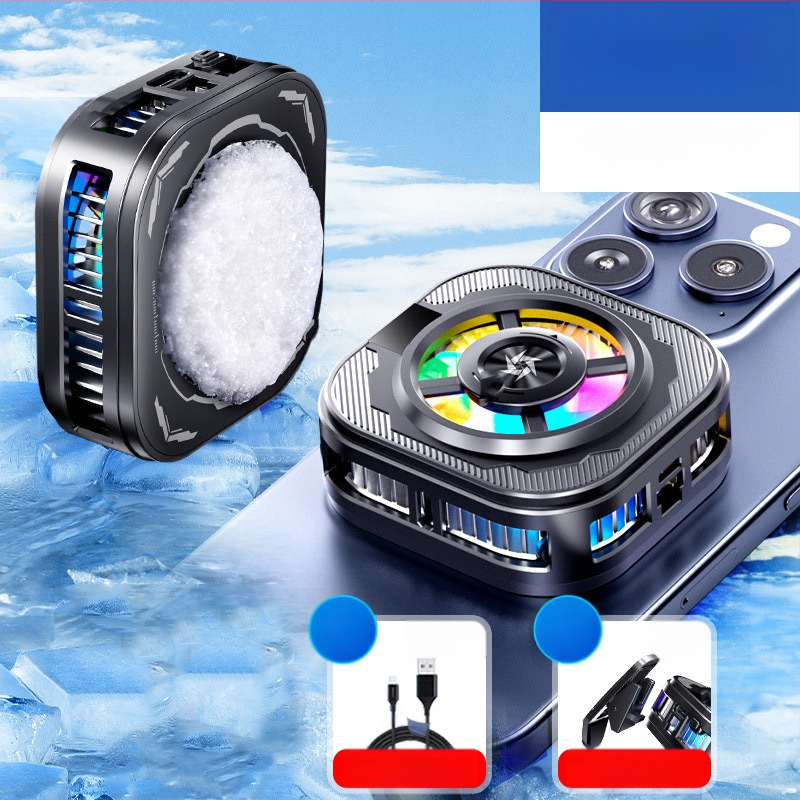 Магнитен охладител за телефон с двуядрен полупроводник, заден клип, 125 г, 10W, Type-C интерфейс, ABS+метал, модел N26