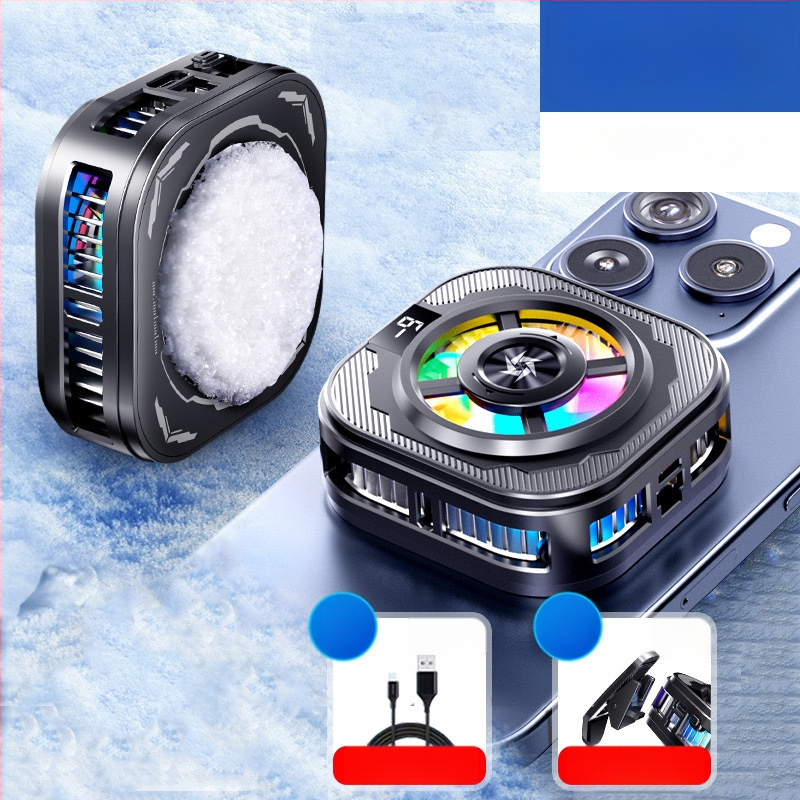 Магнитен охладител за телефон с двуядрен полупроводник, заден клип, 125 г, 10W, Type-C интерфейс, ABS+метал, модел N26