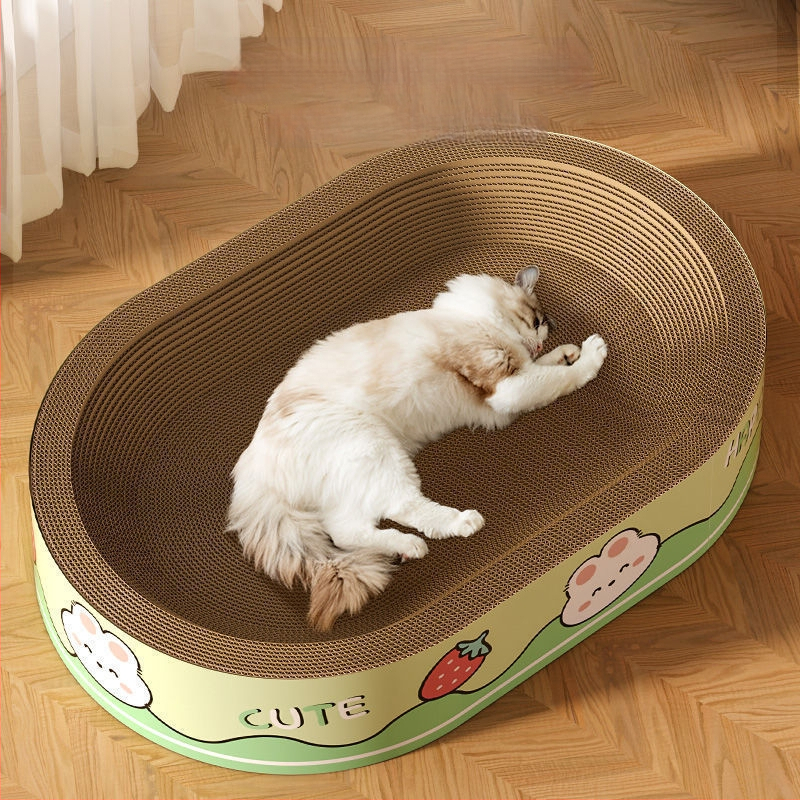 Φωλιά γάτας με πίνακα γρατσουνίσματος, όλα σε ένα; υλικό: Default item, συσκευασία: 1, στυλ: γλυκό