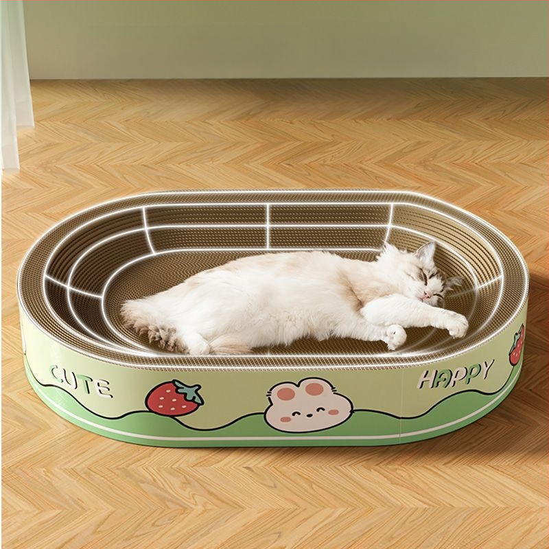 Φωλιά γάτας με πίνακα γρατσουνίσματος, όλα σε ένα; υλικό: Default item, συσκευασία: 1, στυλ: γλυκό