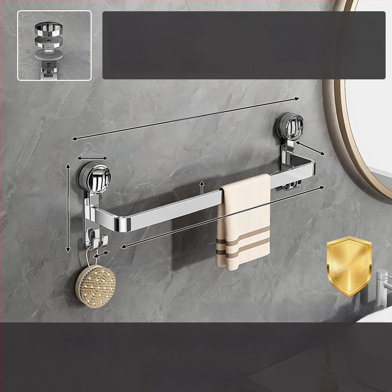 Ράφι μπάνιου από ανοξείδωτο ατσάλι 304 για παντόφλες και πετσέτες - χωρίς διάτρηση, Guangkai μάρκα, παραμετροποίηση