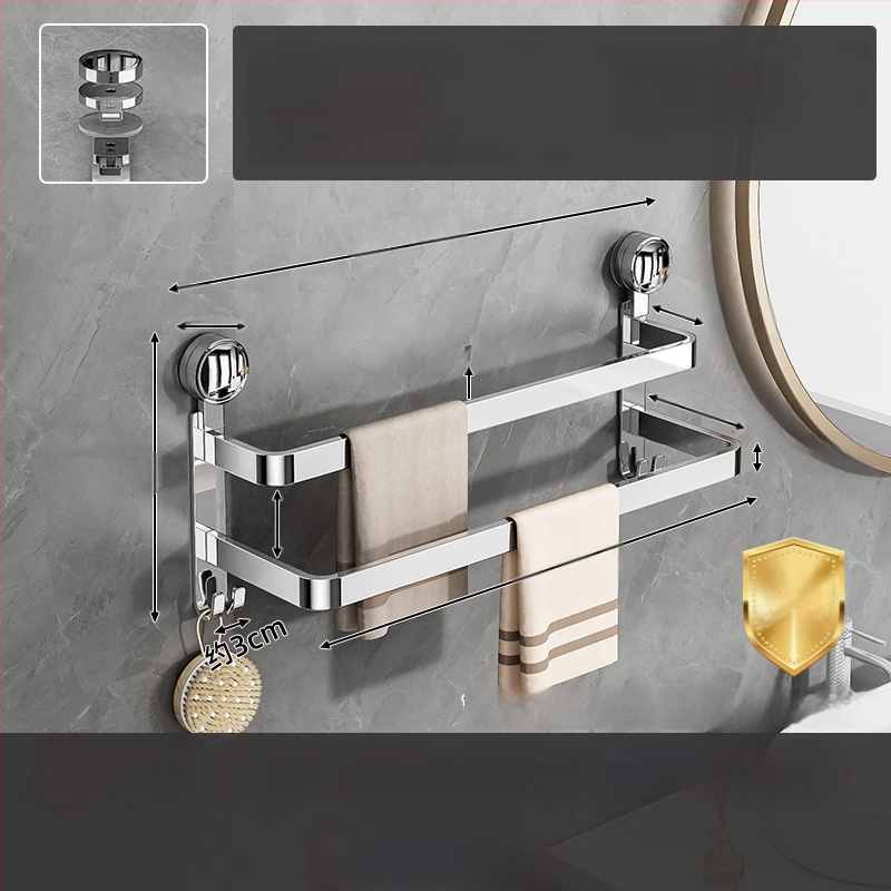 Ράφι μπάνιου από ανοξείδωτο ατσάλι 304 για παντόφλες και πετσέτες - χωρίς διάτρηση, Guangkai μάρκα, παραμετροποίηση