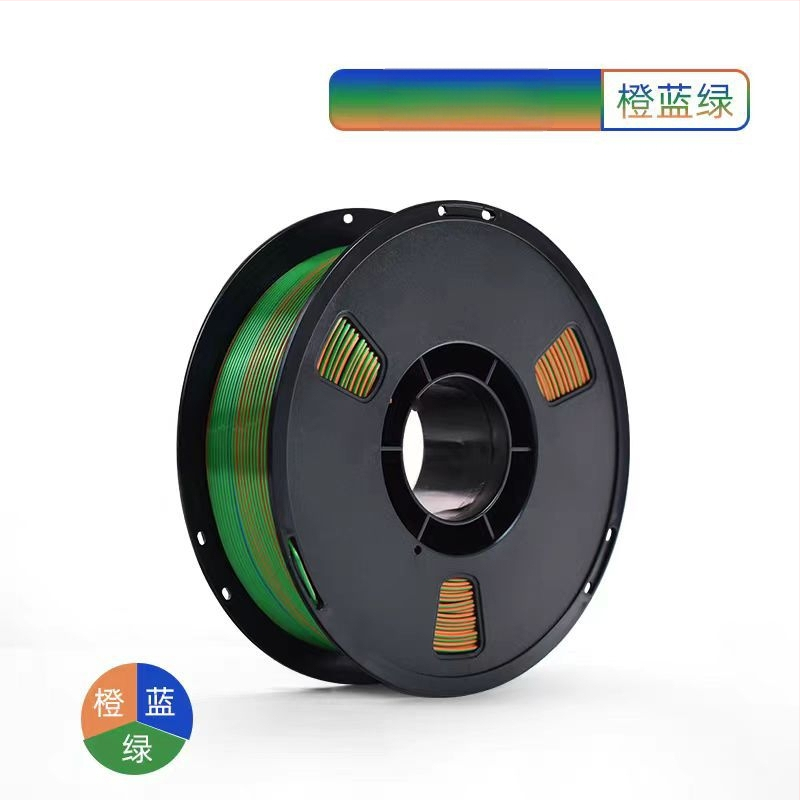 Νήμα PLA Silk για εκτύπωση 3D με μεταξωτή υφή; συμβατό με εκτυπωτές FDM 3D; υλικό: PLA Silk; ακρίβεια εκτύπωσης: ±0,02 mm; βάρος: 1 kg