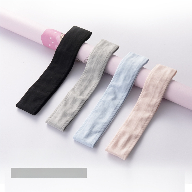 Mybeth спортна лента за глава — абсорбира пот, вътрешна силиконова антихлъзгаща подложка, полиестер + еластан, подходяща за бягане, фитнес, колоездене и баскетбол