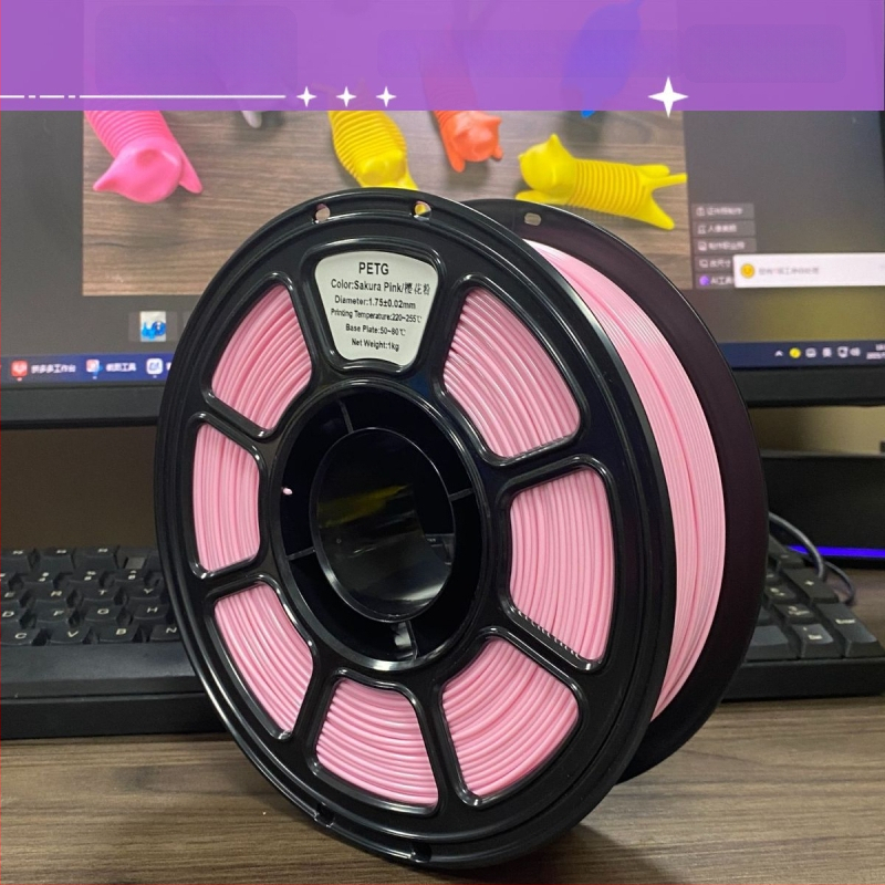 3D nyomtató patron PETG, PETG003, kör keresztmetszet, hossz körülbelül 330 m, denzitás 1.29–1.40 g/cm³