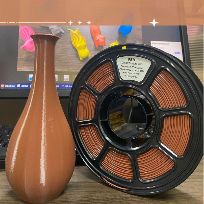 3D nyomtató patron PETG, PETG003, kör keresztmetszet, hossz körülbelül 330 m, denzitás 1.29–1.40 g/cm³