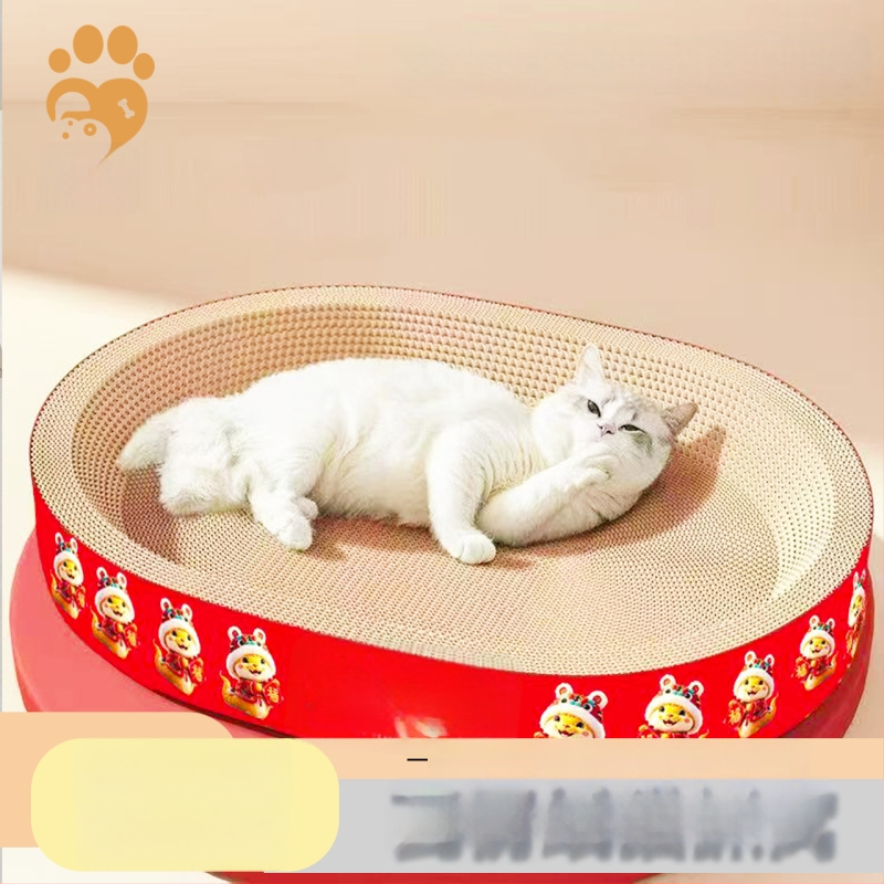 Ξύστρα γάτας από κυματοειδές χαρτόνι – Fu Meow, στυλ Lovable Wind, συσκευασία 1 τεμάχιο.