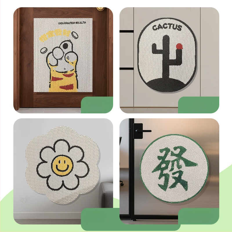 Πίνακας γρατσουνίσματος για γάτες με τοίχο — παχύτερος, ανθεκτικός σε γδαρίσεις και φθορές, ακρυλικός, απλό στυλ