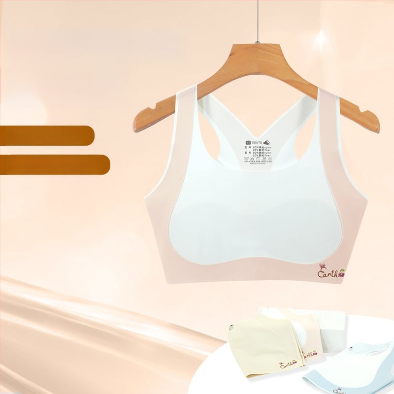 Dievčenské vývojové spodné prádlo – prvá fáza podprsenky, pre deti 8–12 rokov, nylon/spandex 80/20, všetky ročné obdobia