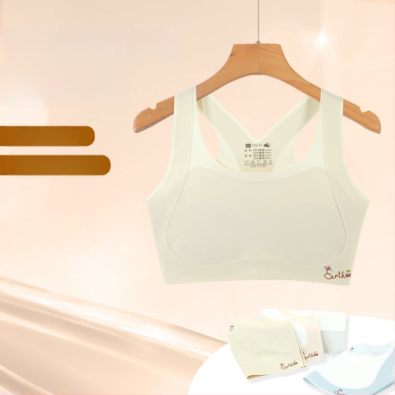 Dievčenské vývojové spodné prádlo – prvá fáza podprsenky, pre deti 8–12 rokov, nylon/spandex 80/20, všetky ročné obdobia