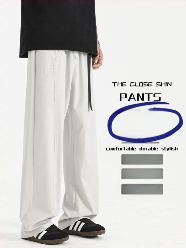 Unisex nohavice v americkom štýle s dekonštruovaným patchworkom, s vstavaným opaskom a gombom, voľný rovný strih, polyester 92%, jeseň 2025