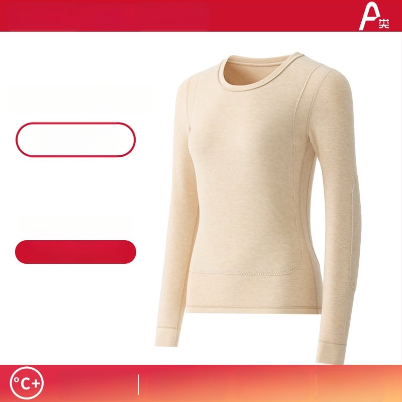 Set termic unisex cu căptușeală din catifea, material acrilic Derong, dublu strat, grosime extra 401–500 g/m², guler rotund, mâneci lungi, set sus și jos