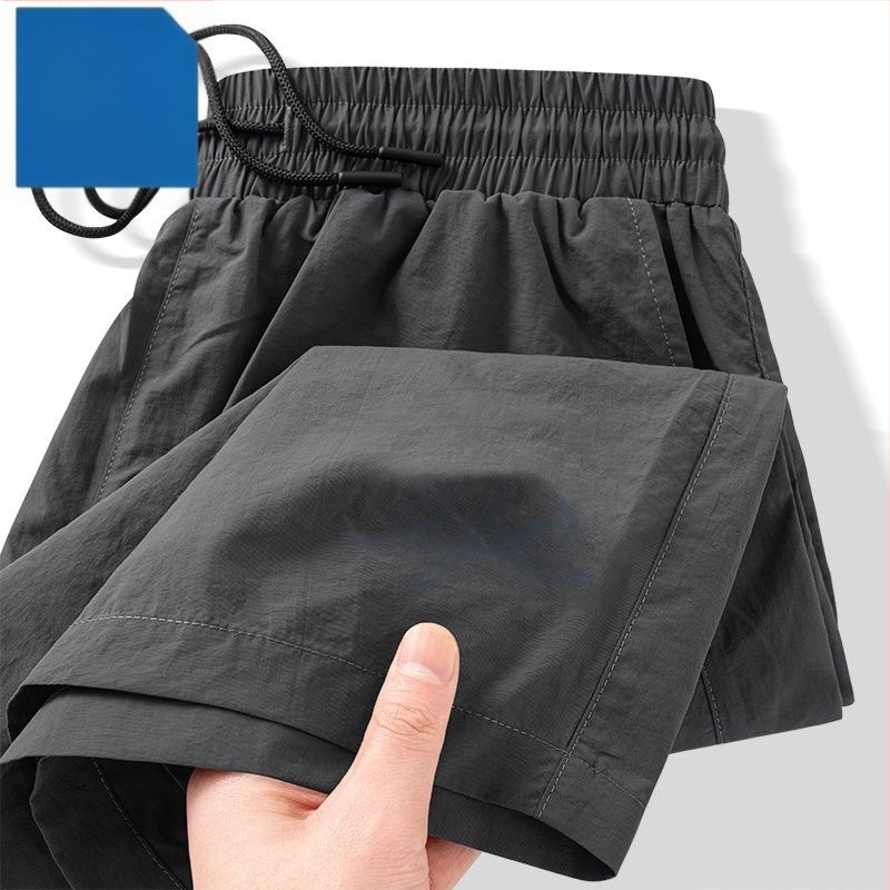 Muške Ice Silk kratke hlače, brzo sušeće, za ljeto, opuštenog kroja, sportsko casual stil
