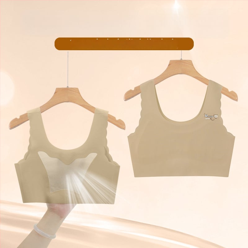 Detská súprava spodného prádla pre dievčatá (camisole a podprsenka) z nylonu 72% / spandex 28%, pre deti nad 8 rokov, leto 2025, bezpečnostná úroveň Trieda A