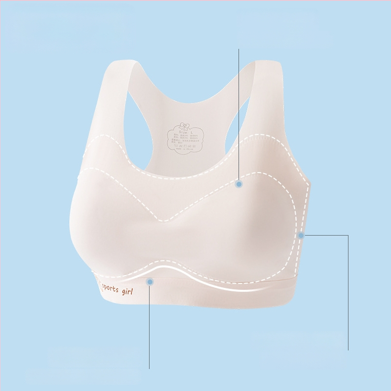 Sportski top za djevojčice s oblikovanim košaricama, Ice Silk/Nylon, 12–16 godina
