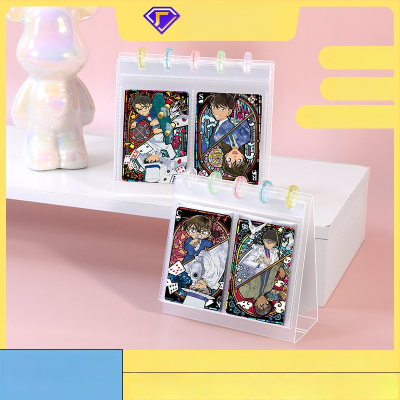 Fényképalbum, átlátszó kártyaalbum asztali kijelzőhöz, PP borító, Loose-leaf kötés, 10 oldal, logó nyomtatás, testreszabás elérhető