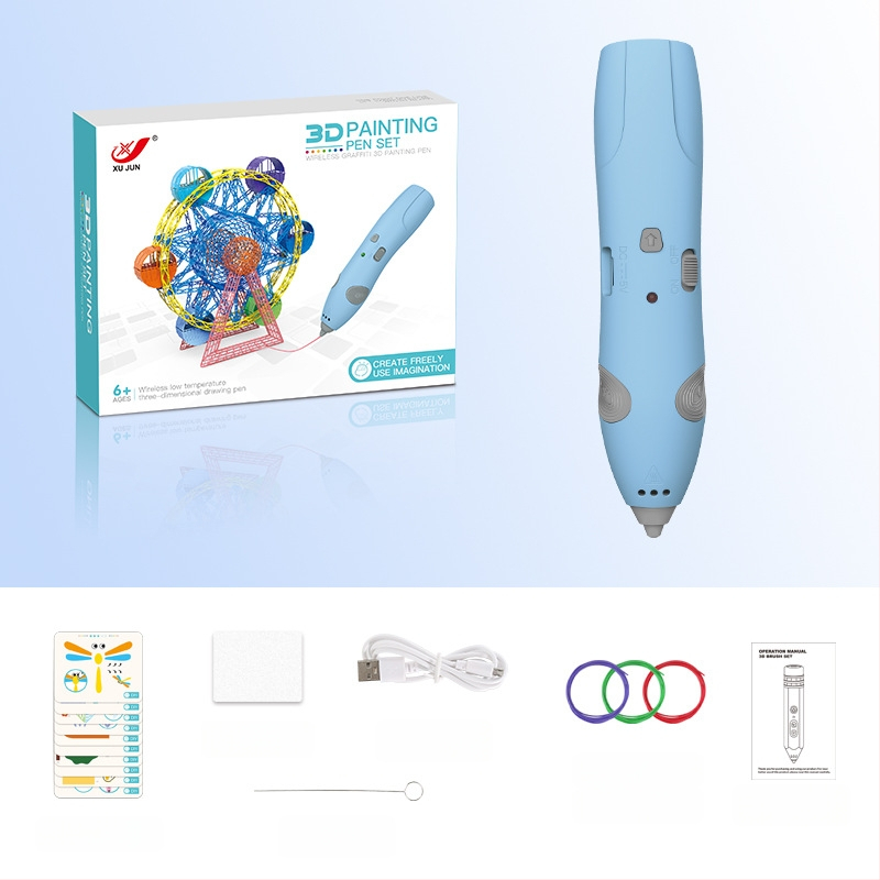 Σετ 3D στυλό εκτύπωσης για παιδιά – Χαμηλή θερμοκρασία, DIY εκπαιδευτικό παιχνίδι τέχνης και επιστήμης (4–6 ετών)