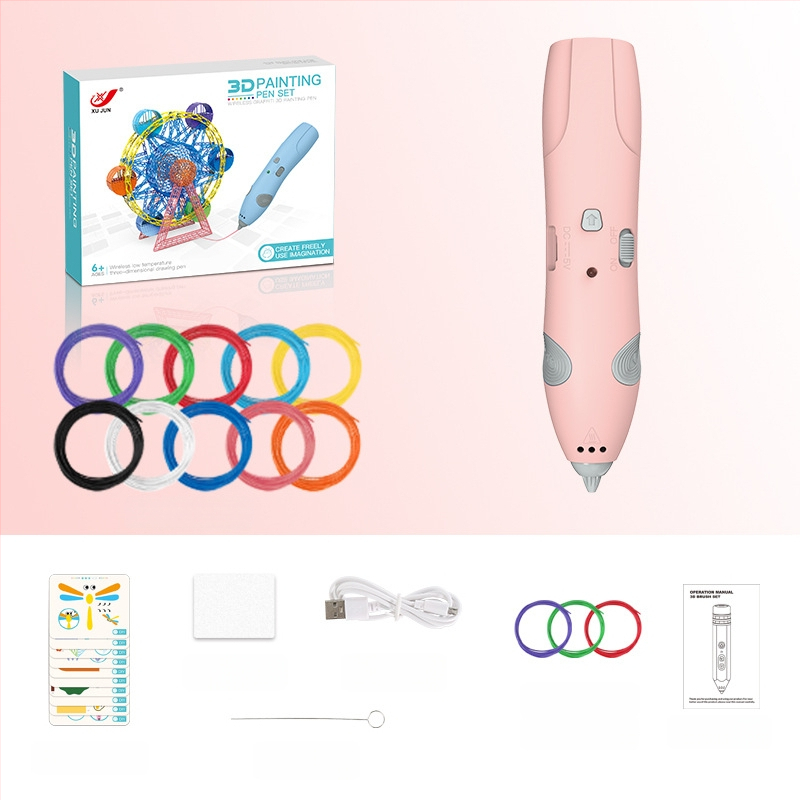 Σετ 3D στυλό εκτύπωσης για παιδιά – Χαμηλή θερμοκρασία, DIY εκπαιδευτικό παιχνίδι τέχνης και επιστήμης (4–6 ετών)