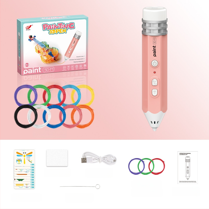 Σετ 3D στυλό εκτύπωσης για παιδιά – Χαμηλή θερμοκρασία, DIY εκπαιδευτικό παιχνίδι τέχνης και επιστήμης (4–6 ετών)