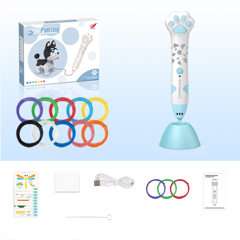 Σετ 3D στυλό εκτύπωσης για παιδιά – Χαμηλή θερμοκρασία, DIY εκπαιδευτικό παιχνίδι τέχνης και επιστήμης (4–6 ετών)
