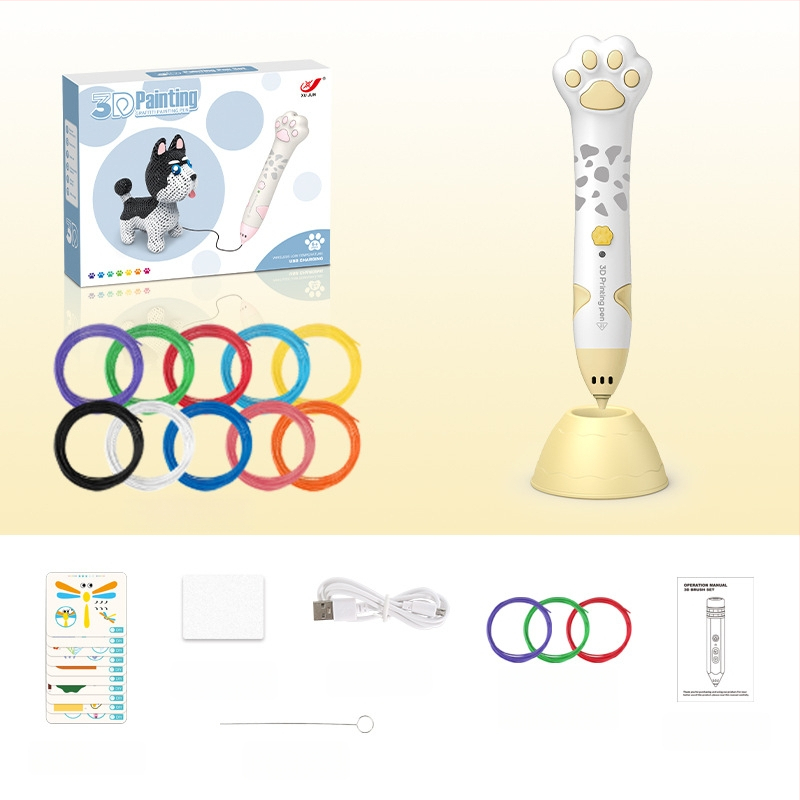 Σετ 3D στυλό εκτύπωσης για παιδιά – Χαμηλή θερμοκρασία, DIY εκπαιδευτικό παιχνίδι τέχνης και επιστήμης (4–6 ετών)
