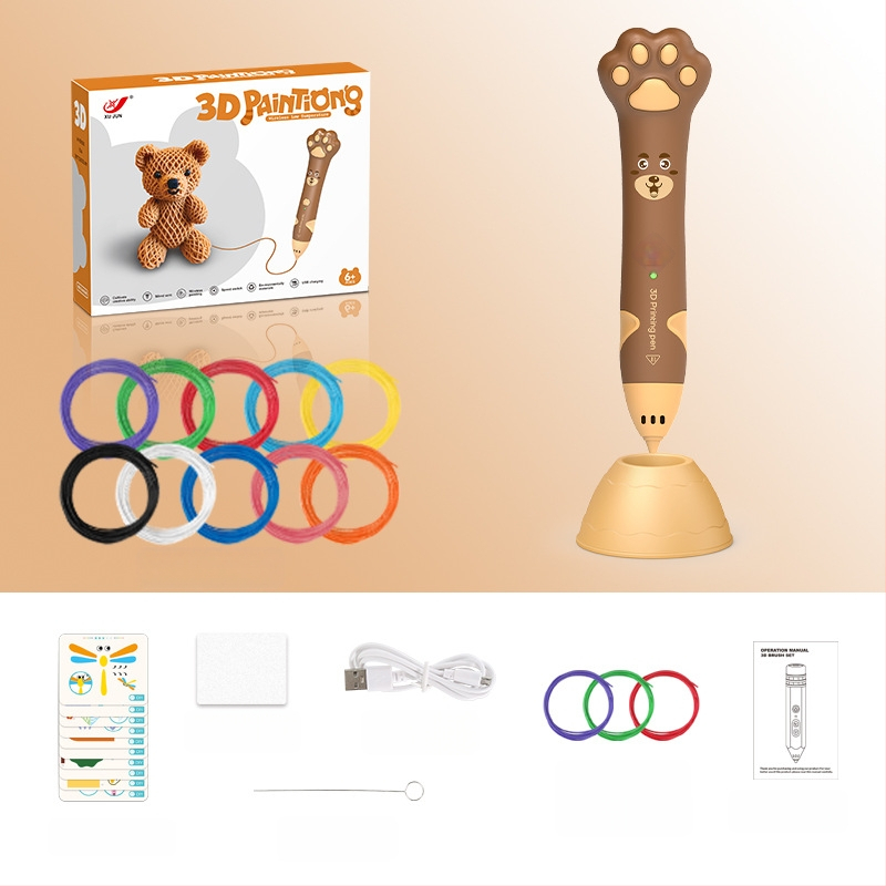 Σετ 3D στυλό εκτύπωσης για παιδιά – Χαμηλή θερμοκρασία, DIY εκπαιδευτικό παιχνίδι τέχνης και επιστήμης (4–6 ετών)