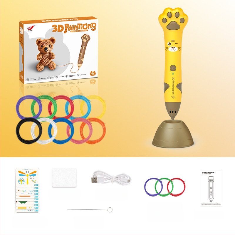Σετ 3D στυλό εκτύπωσης για παιδιά – Χαμηλή θερμοκρασία, DIY εκπαιδευτικό παιχνίδι τέχνης και επιστήμης (4–6 ετών)