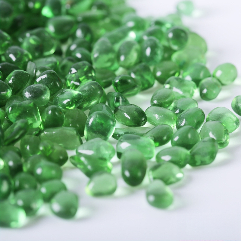 Pietre de peisaj pentru acvariu – nisip pentru fund cu bază din sticlă, pachet 25 kg, 250 g/buc, brand Huaying