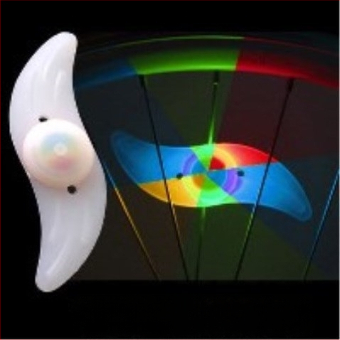 Lumină pentru roata bicicletei pentru adolescenți, cu efecte de clipire pentru plimbări nocturne — Amber; Fără personalizare; Fără import; Alte piețe