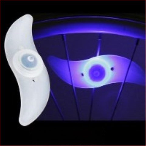 Lumină pentru roata bicicletei pentru adolescenți, cu efecte de clipire pentru plimbări nocturne — Amber; Fără personalizare; Fără import; Alte piețe