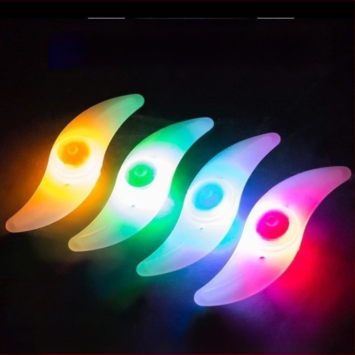 Lumină pentru roata bicicletei pentru adolescenți, cu efecte de clipire pentru plimbări nocturne — Amber; Fără personalizare; Fără import; Alte piețe