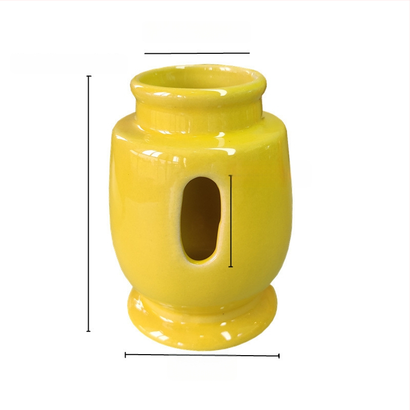 Hamster – sticlă ceramică de apă, bol de hrană și fântână cu bilă pe suport