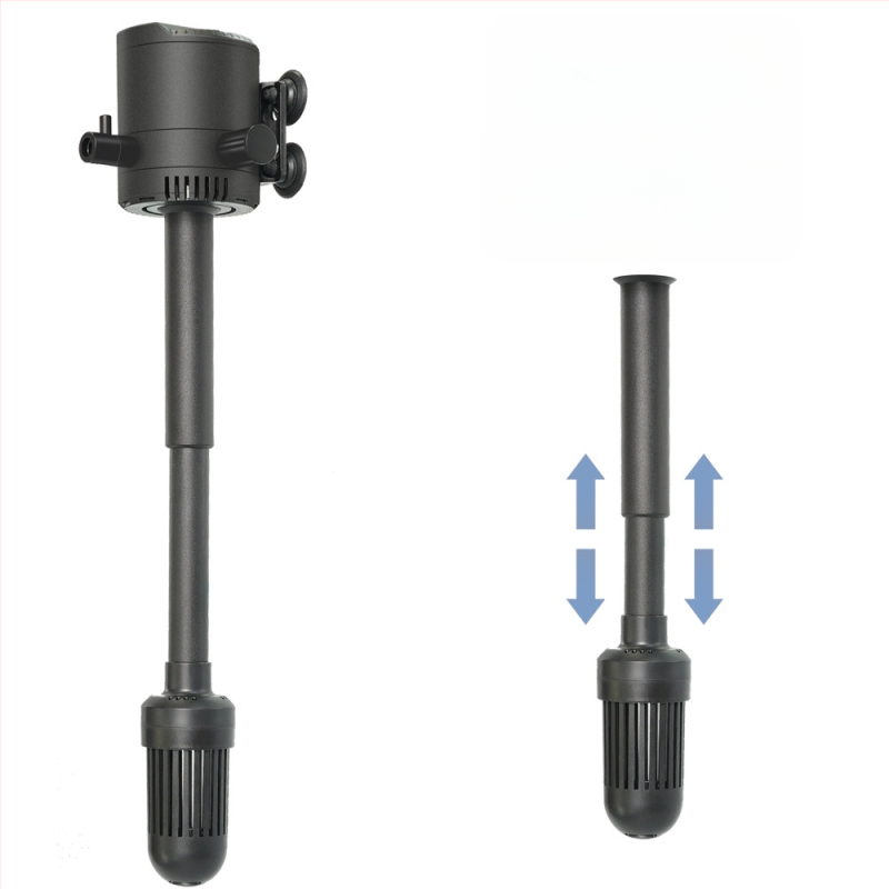 Haiyi подводна аквариумна помпа с филтър и аератор — вертикален дизайн, 3 в едно, тегло 0,375 кг