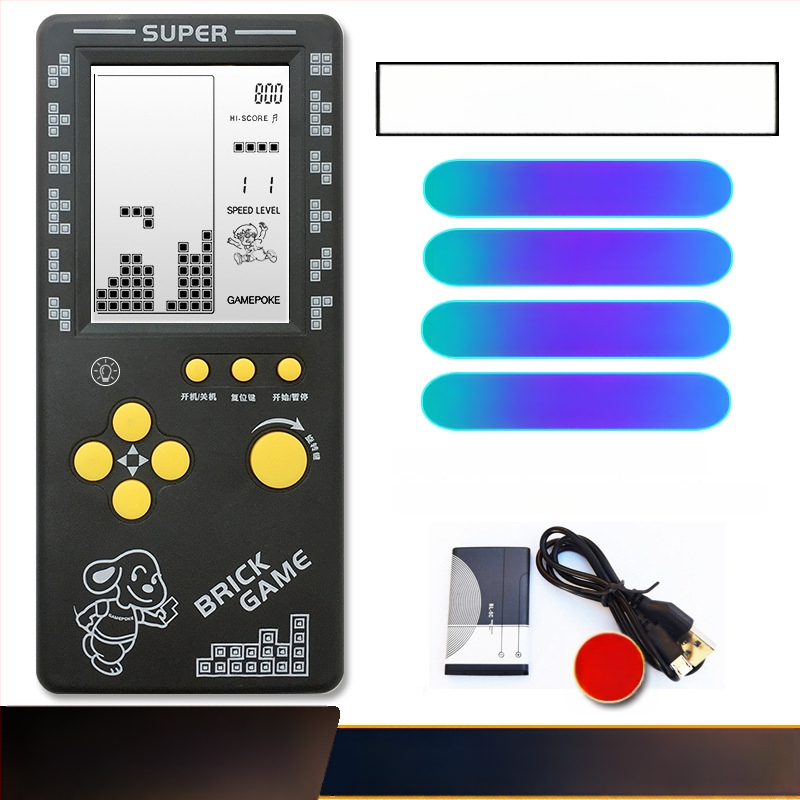 Új hordozható Tetris konzol – egyjátékos, 14+ éves, nosztalgikus retró stílus.