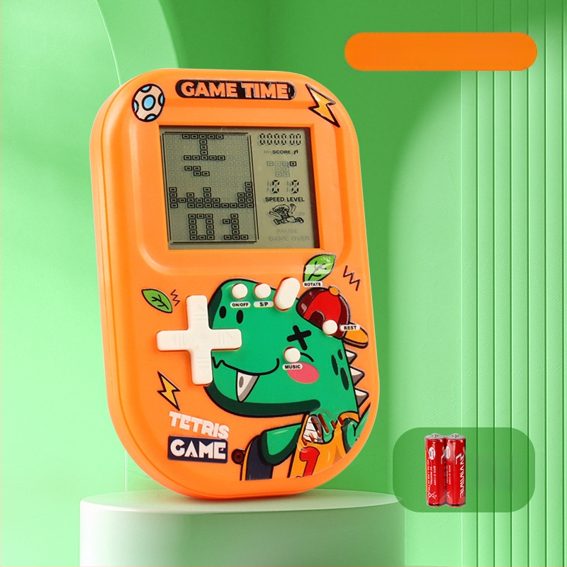 Tetris hordozható játékkonzol eredeti játék szoftverrel, retro nosztalgikus stílus, 1GB memória, egy játékos számára