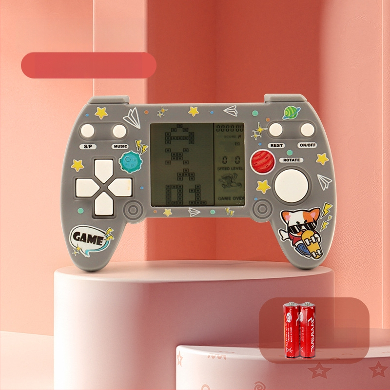 Tetris hordozható játékkonzol eredeti játék szoftverrel, retro nosztalgikus stílus, 1GB memória, egy játékos számára