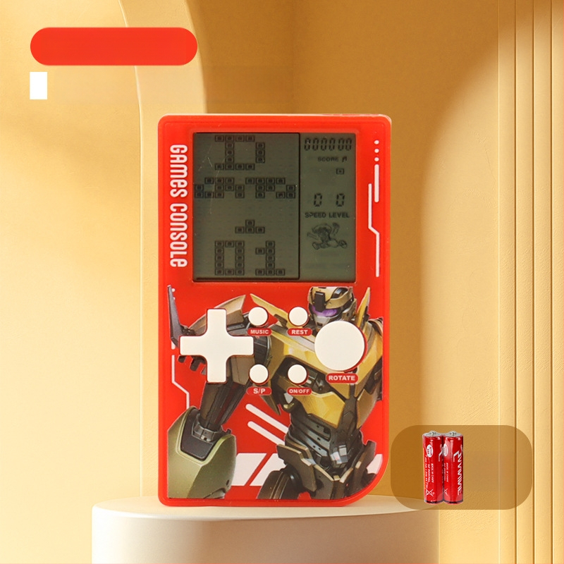 Tetris hordozható játékkonzol eredeti játék szoftverrel, retro nosztalgikus stílus, 1GB memória, egy játékos számára