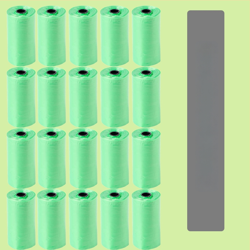 Dispenser pentru pungile de gunoi pentru câini, cu pungi în rol biodegradabile și groase