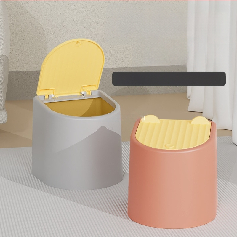 Lopată manuală pentru nisip de pisică, cu capac și coș pentru gunoi anti-miros