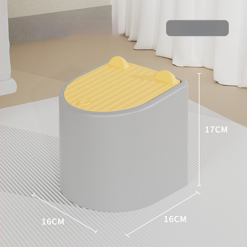 Lopată manuală pentru nisip de pisică, cu capac și coș pentru gunoi anti-miros