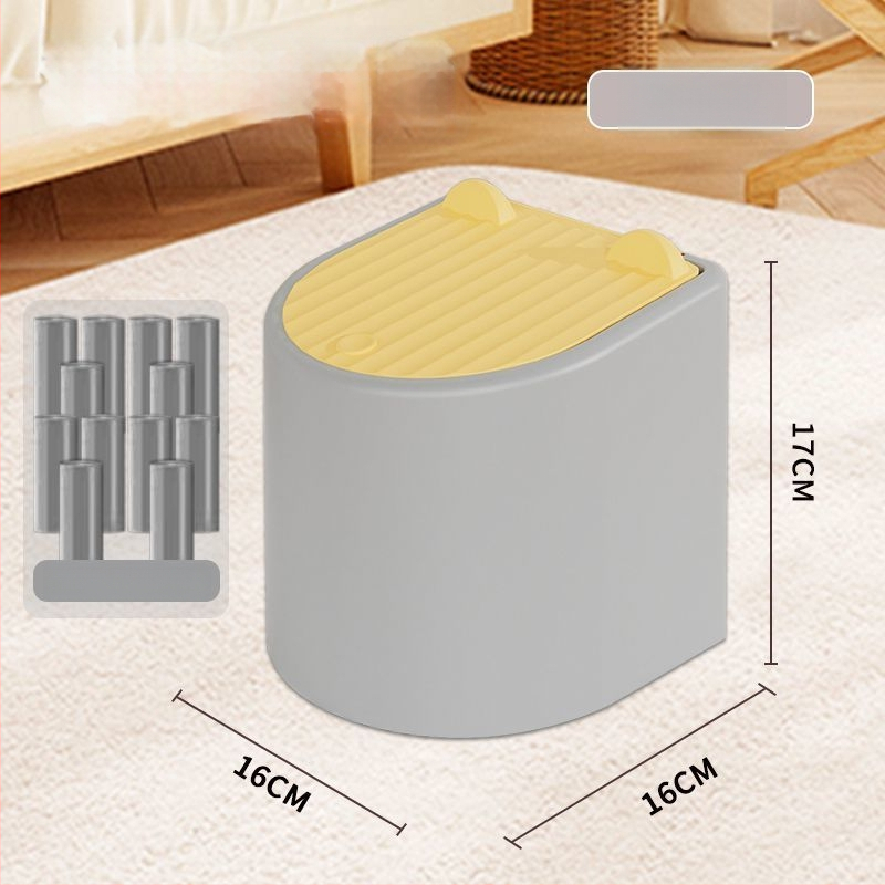 Lopată manuală pentru nisip de pisică, cu capac și coș pentru gunoi anti-miros