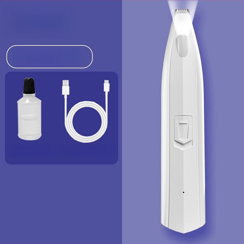 Nerve Cat trimmer electric pentru labele animalelor de companie cu LED – corp din plastic, pentru câini și pisici