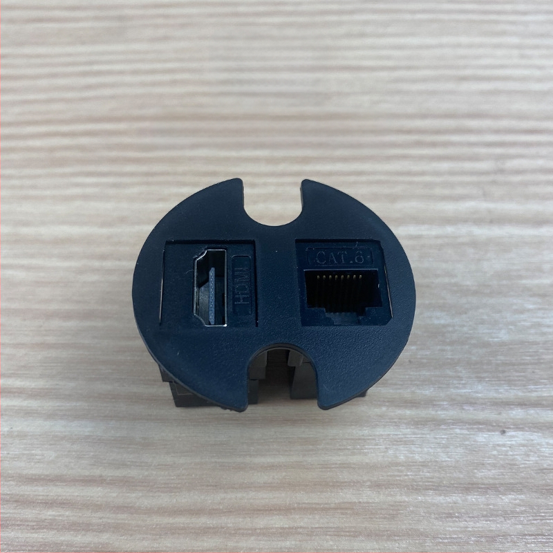 Qineng επιτραπέζιο ενσωματωμένο πολύμπριζο με διπλές υποδοχές, δυνατότητα Daisy-chain, θύρες USB και USB-C