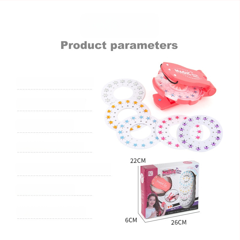 Автоматичен уред за плитка с три нишки на коса, играчка, пластмасов материал, за деца 7–14 г., симулационна функция, Qi Le Toy