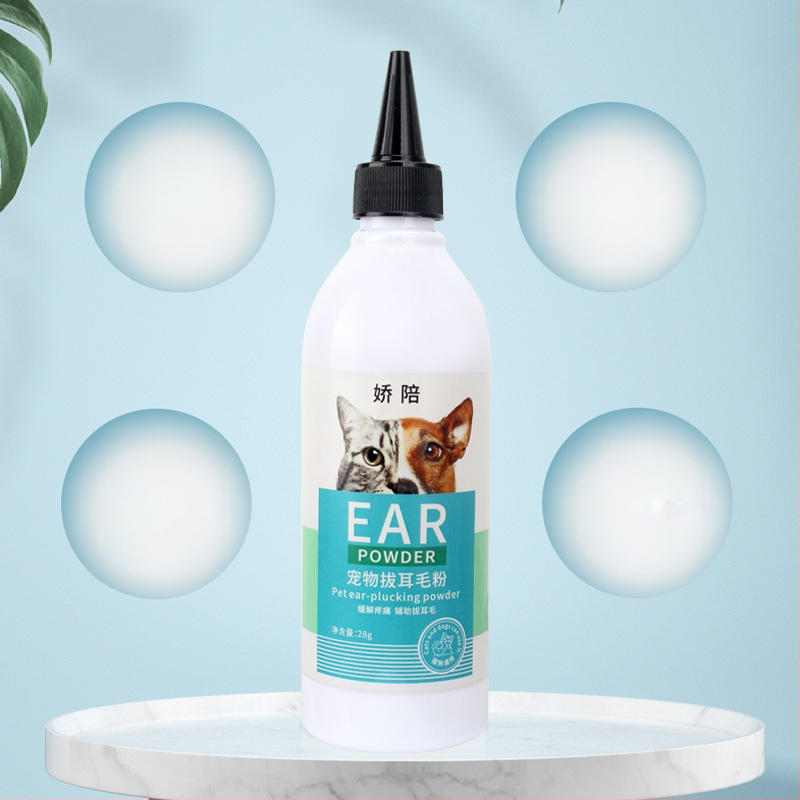 Пудра за ушите за домашни любимци (кучета и котки) – почистване и изсушаване на ушния канал, предпазване от ушни акари