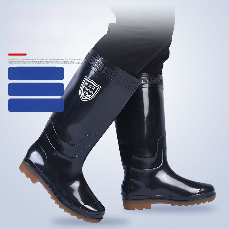 Γαλότσες βροχής PVC, υψηλός σωλήνας, αναπνέουσες και ζεστές, αντιολισθητικές